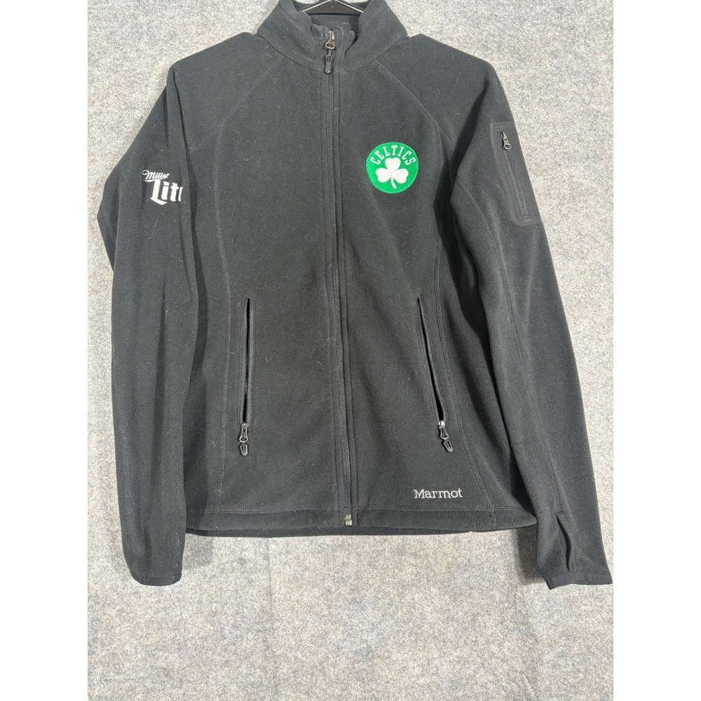 Marmot Miller Lite Boston Celtics Full Zip Fleece Jacket Black Size S